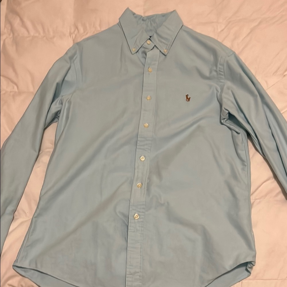 Men's Light Blue Button-Down Shirt